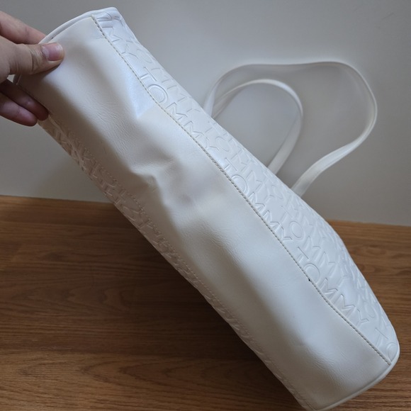 Tommy Hilfiger Women's White Tote Logo Shoulder Bag One‎ Size NEW *Please Read - Picture 7 of 16